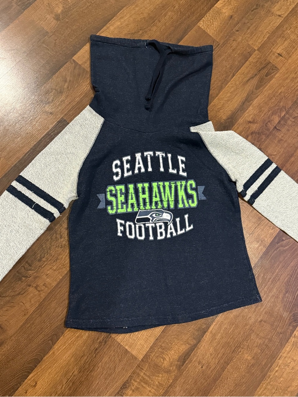 Seattle Seahawks NFL cowl neck sweater (women’s size medium)